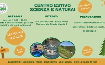 Pubblicato il programma del centro estivo Scienza e Natura 2025!